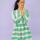 NORA stripes green white