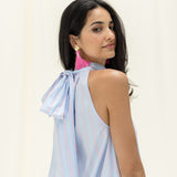 KATIE stripes rose blue